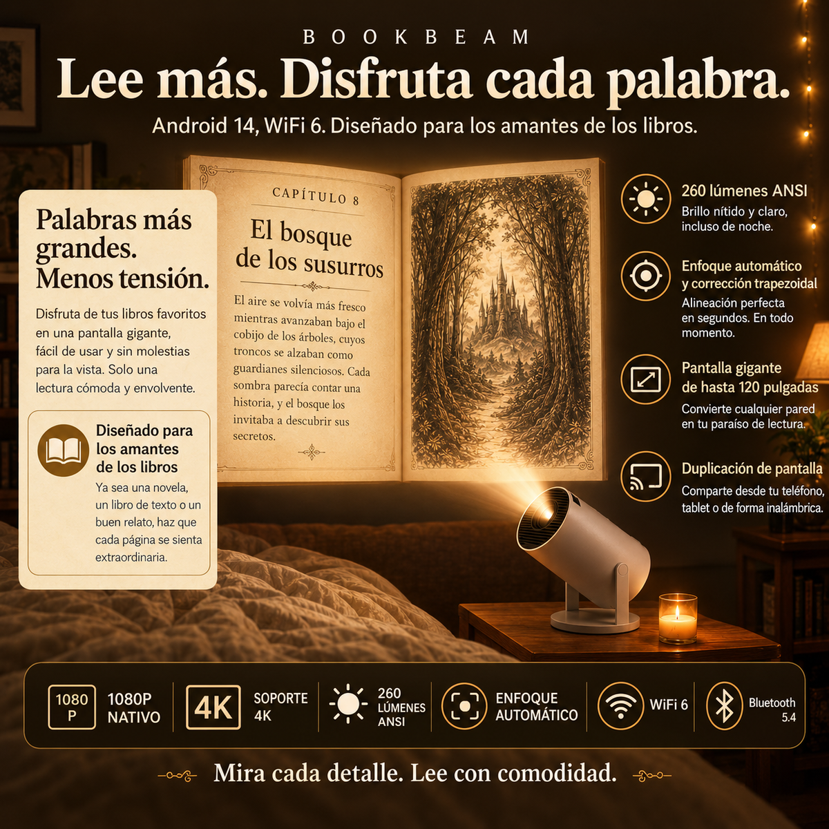 BookBeam™ - Proyector para Libros