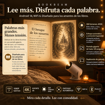 BookBeam™ - Proyector para Libros